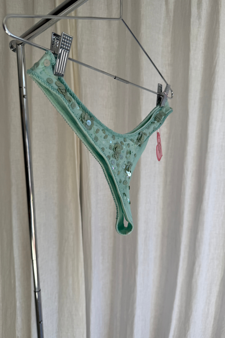 SAMPLE - MINT GREEN CHEEKY BIKINI BOTTOM - SIZE S