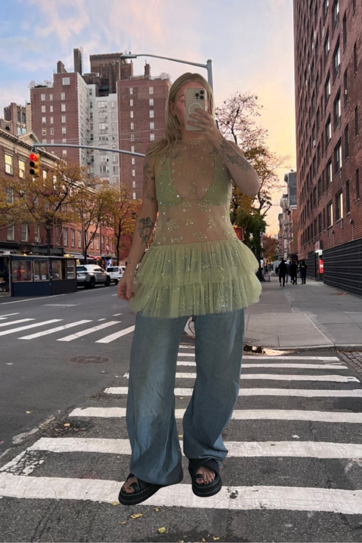 Trophy Tulle Mini Dress