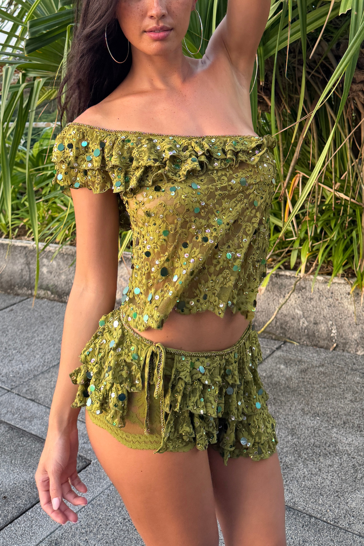Seaweed Mini Skirt