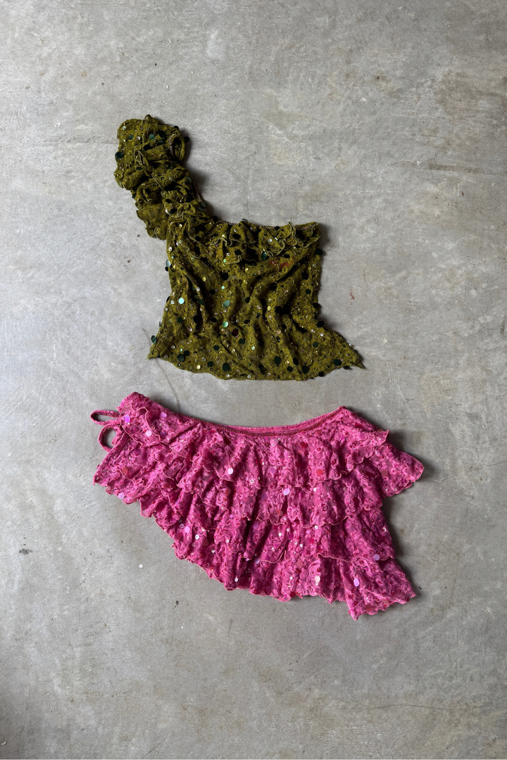 Seaweed Mini Skirt