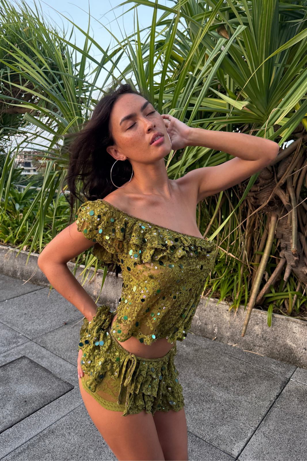 Seaweed Mini Skirt