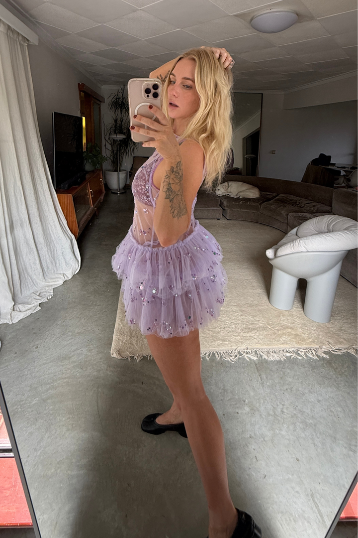 Trophy Tulle Mini Dress