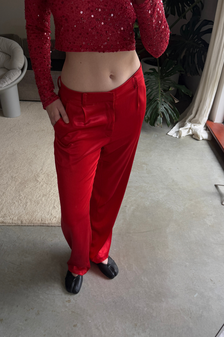 SAMPLE - SILK TROUSERS - SIZE XS