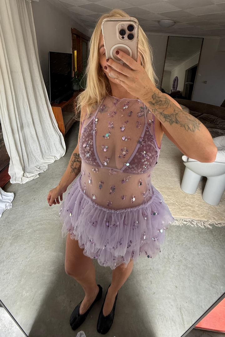 Trophy Tulle Mini Dress