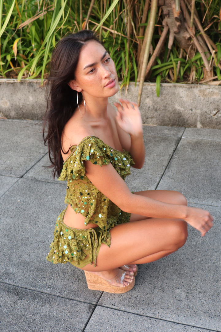 Seaweed Mini Skirt