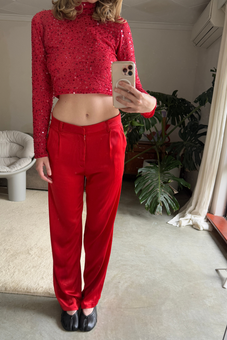 SAMPLE - SILK TROUSERS - SIZE XS