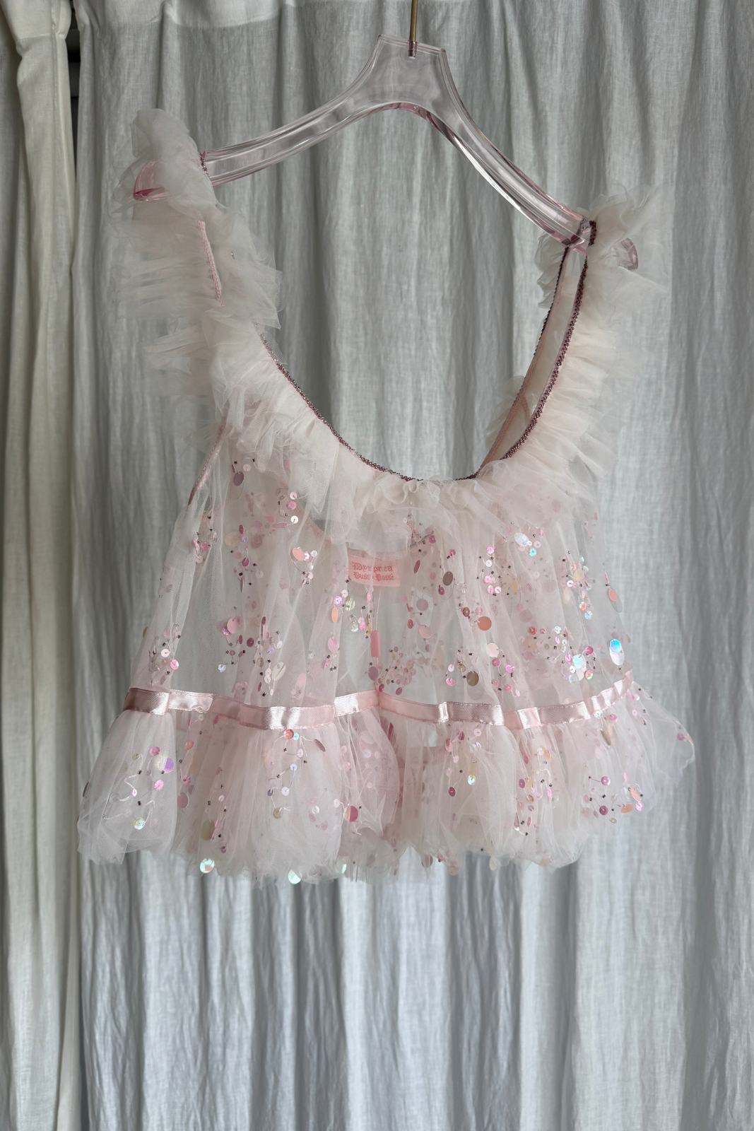 SAMPLE - BABY DOLL BEADED TOP - SIZE S