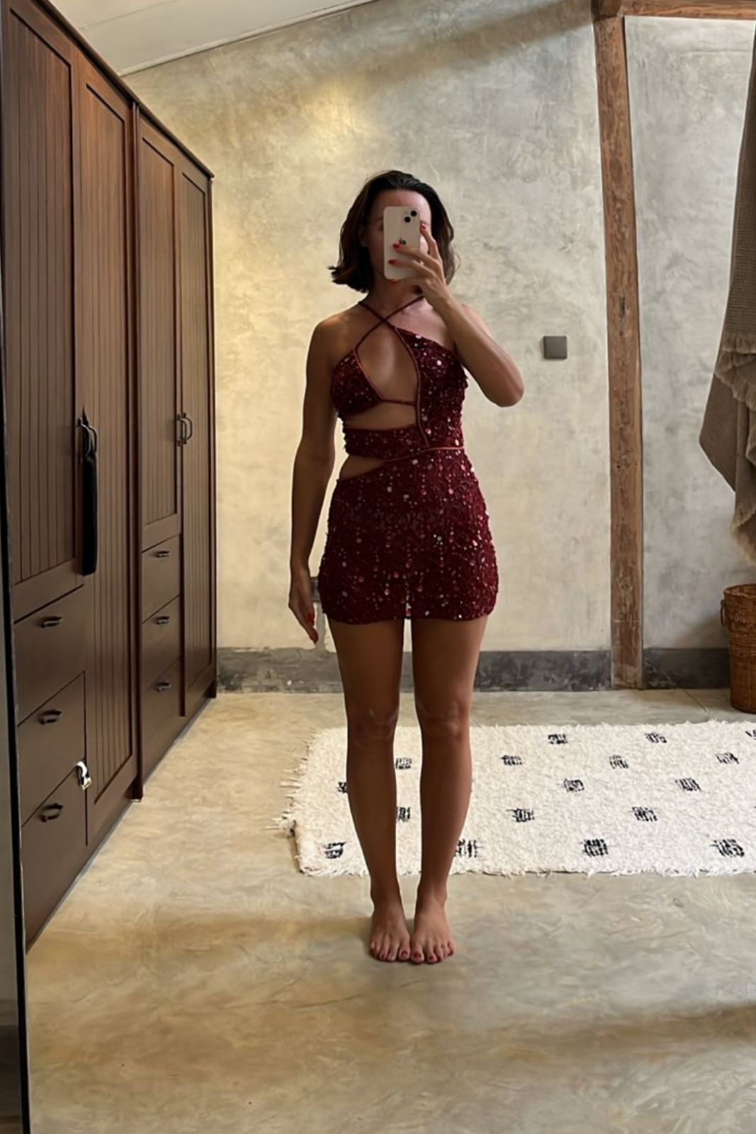 SAMPLE - Strapped Mini Dress - Size XS