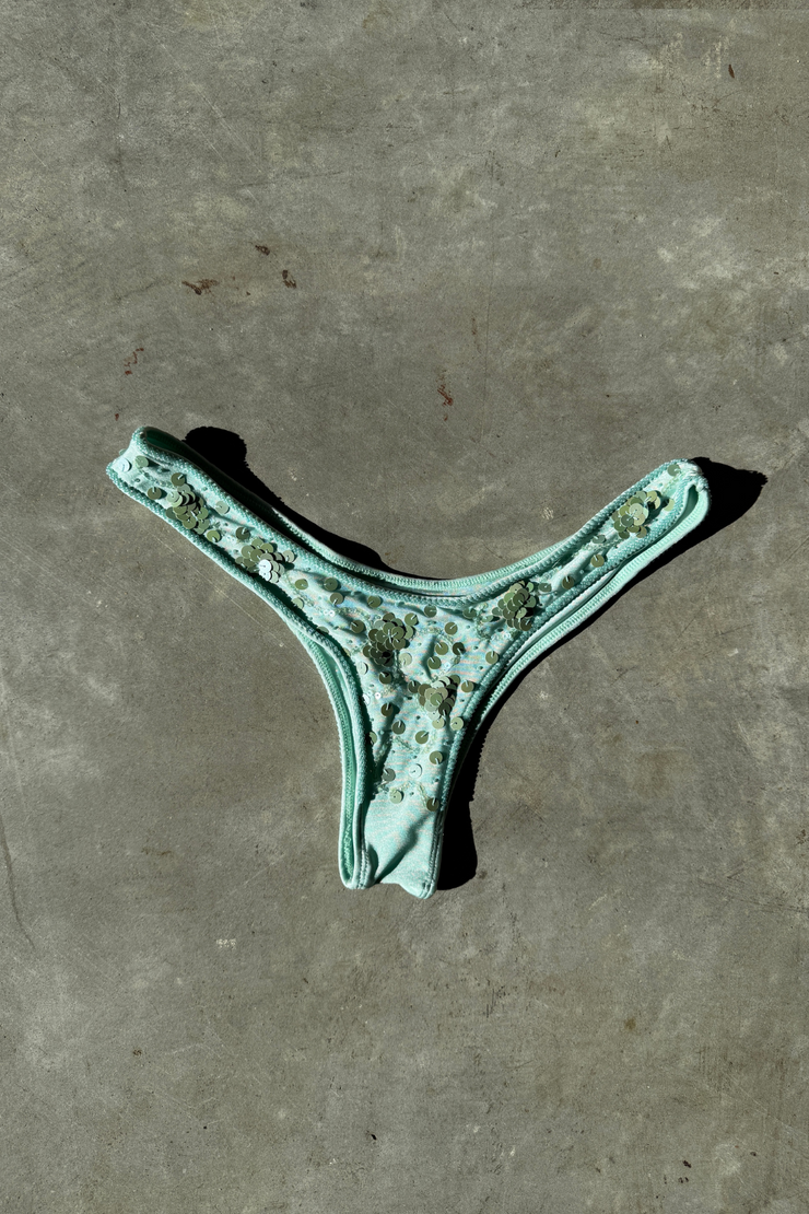 SAMPLE - MINT GREEN CHEEKY BIKINI BOTTOM - SIZE S