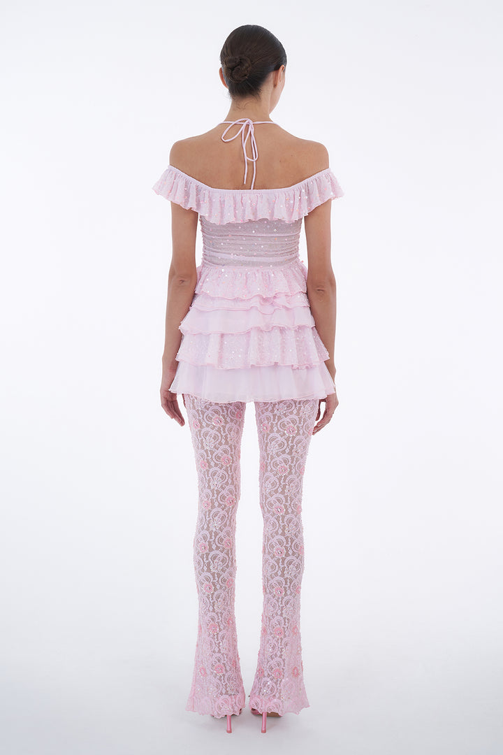 Pètale Ruffle Mini Skirt - Made to Order