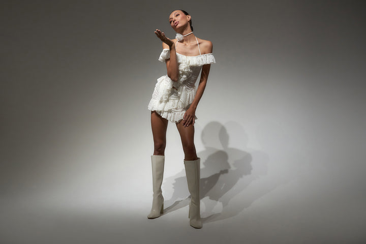 Fleurie Frill Mini Skirt - Made to Order