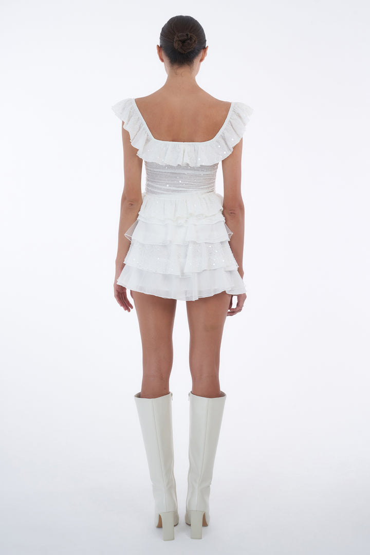 Pètale Ruffle Mini Skirt - Made to Order