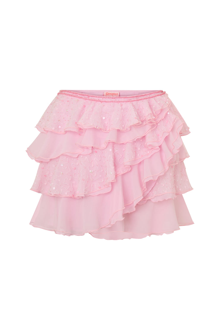 Pètale Ruffle Mini Skirt