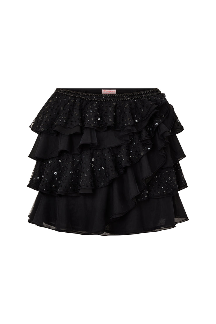 Pètale Ruffle Mini Skirt