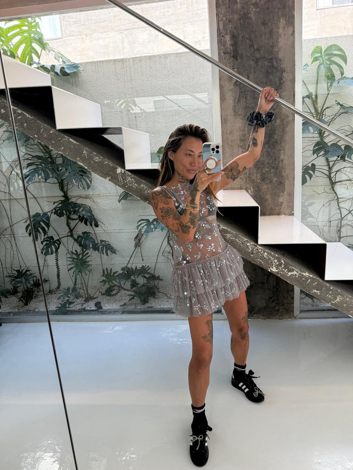 Trophy Tulle Mini Dress