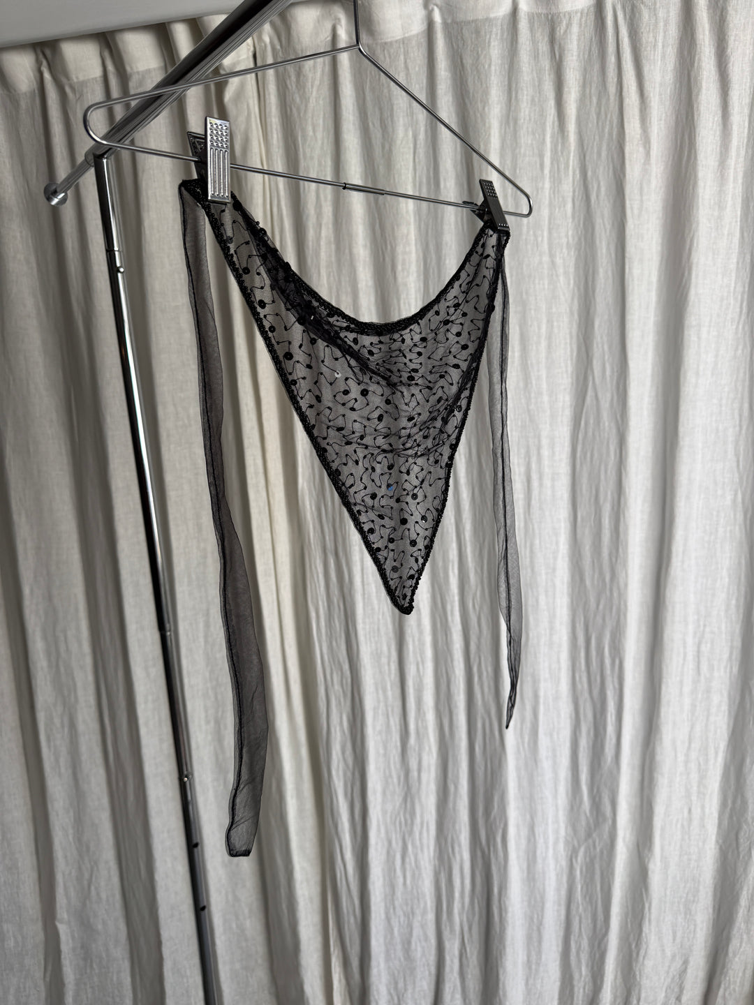 SAMPLE - Beaded headscarf - Size OS